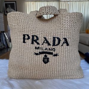 PRADA Crochet tote bag